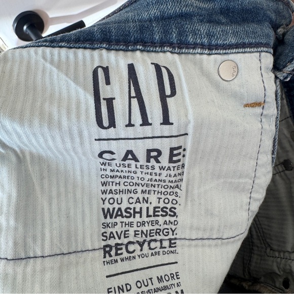 GAP Women's High Rise Vintage Slim Jeans Medium Indigo 29 Long - Picture 11 of 12